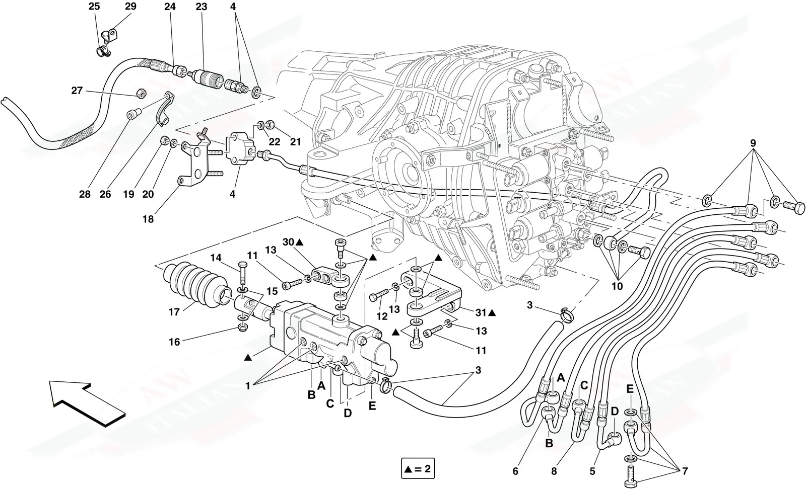 F1 Clutch Hydraulic Control