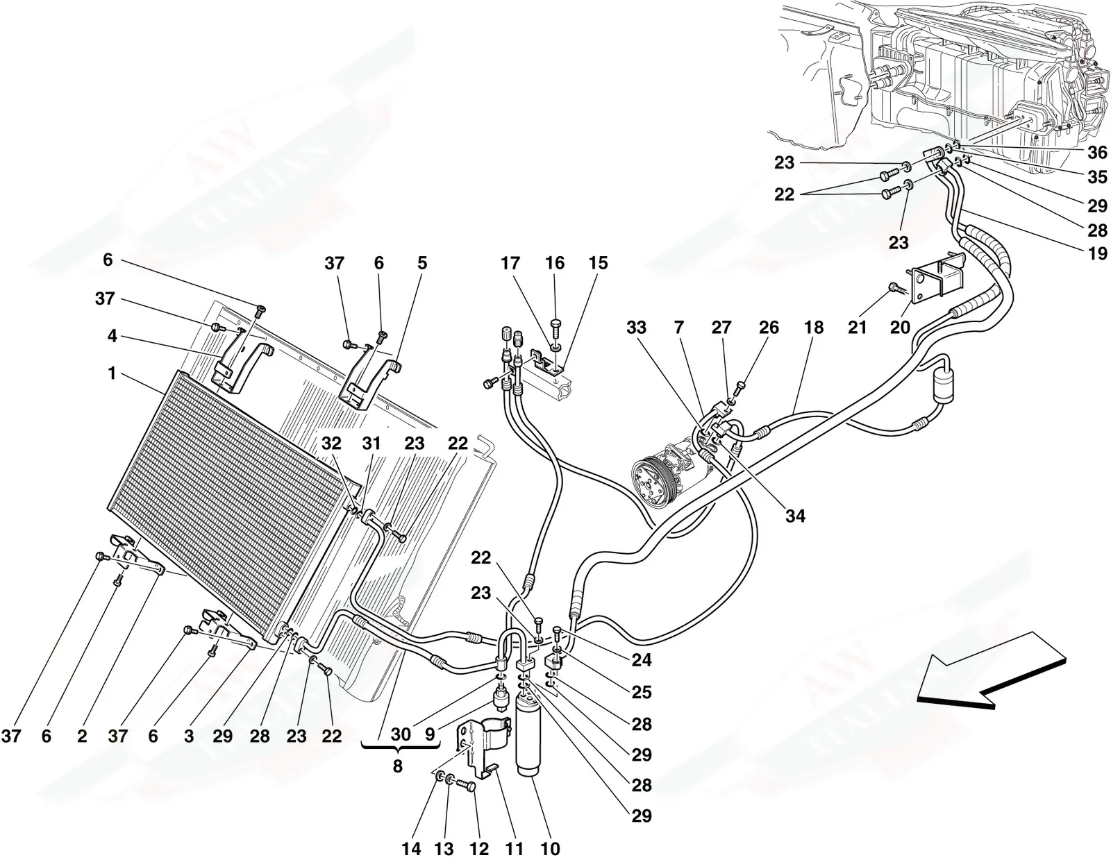 Ac System - Freon Pipes