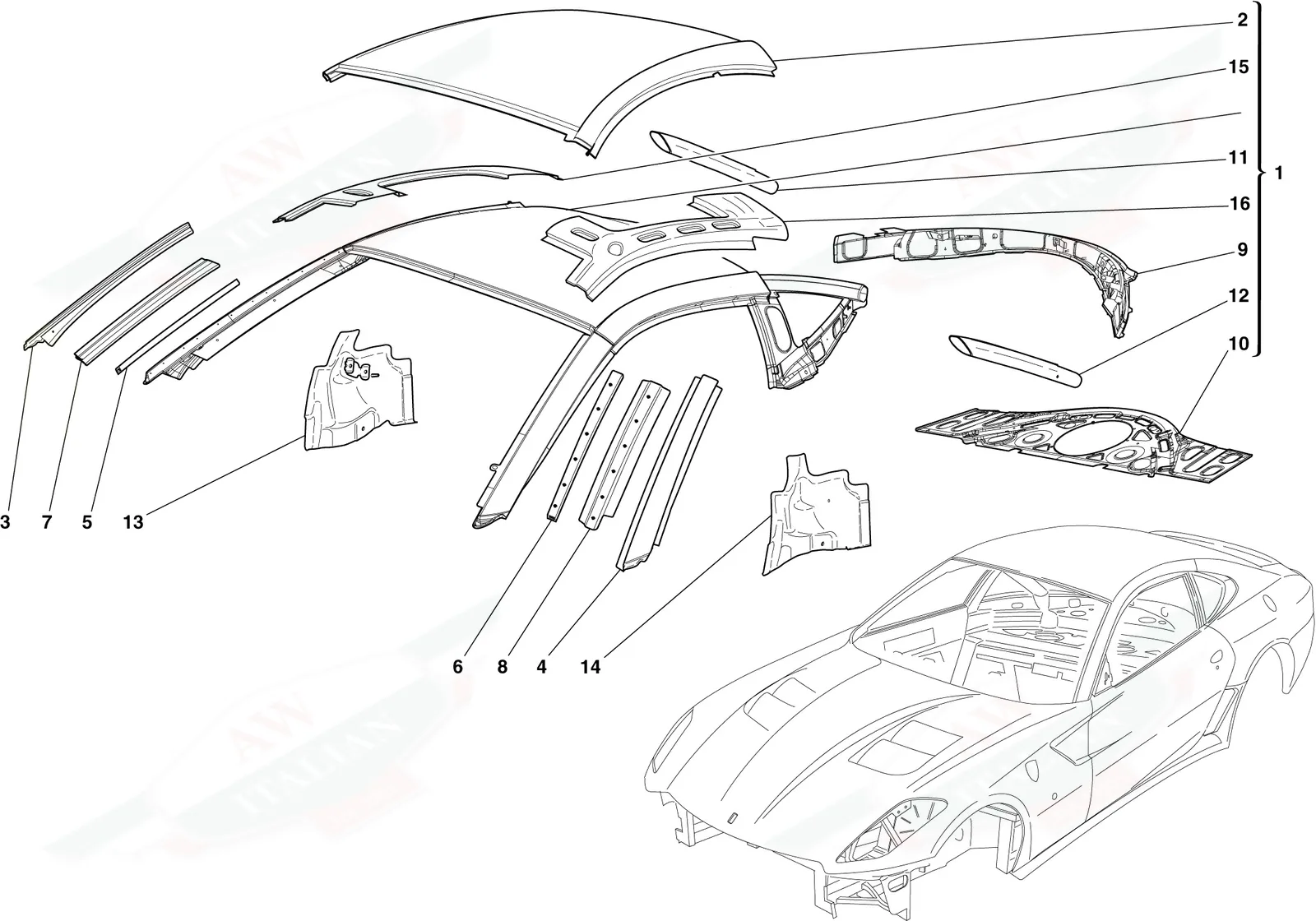 Bodyshell - Roof