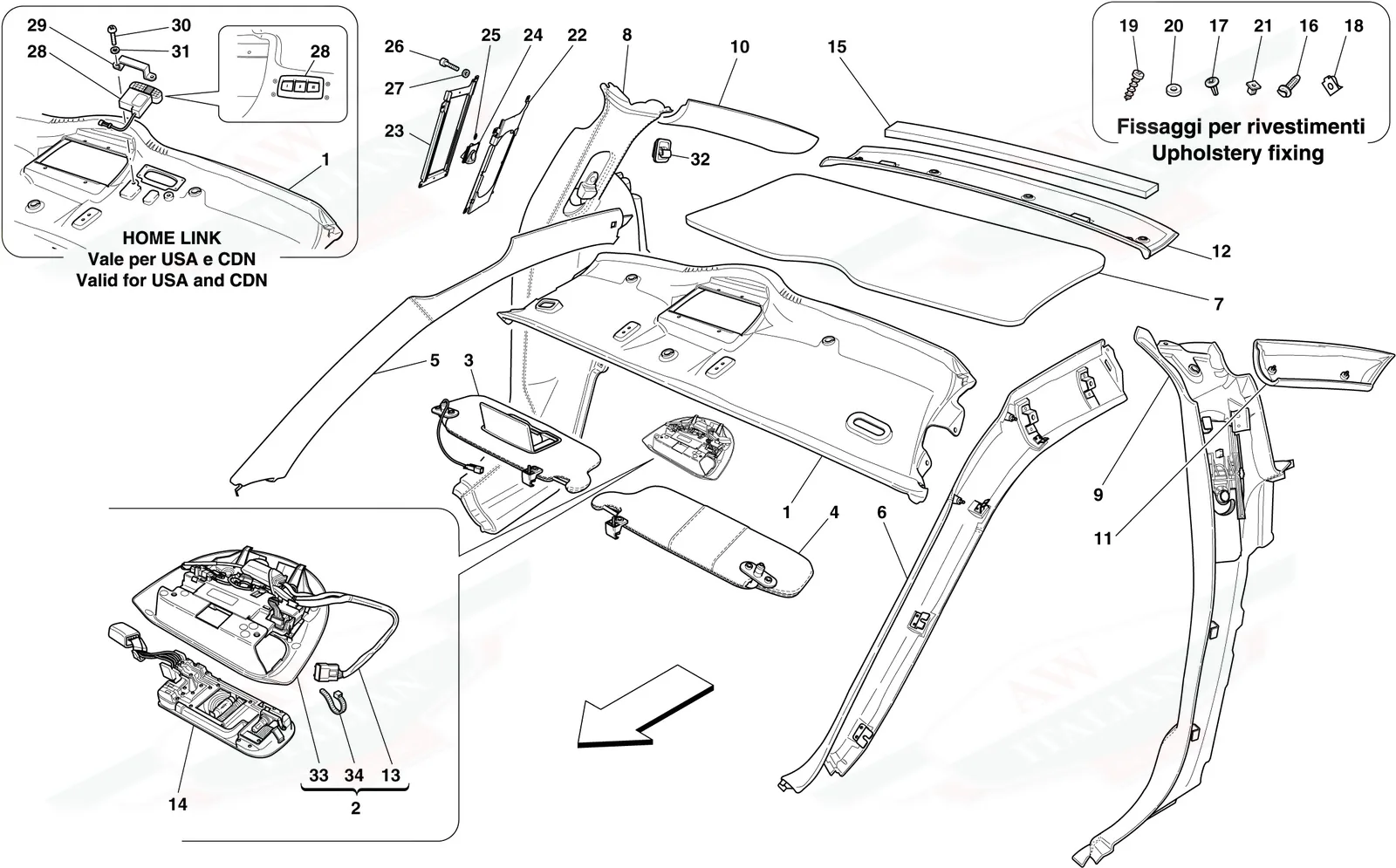 Headliner Trim And Accessories