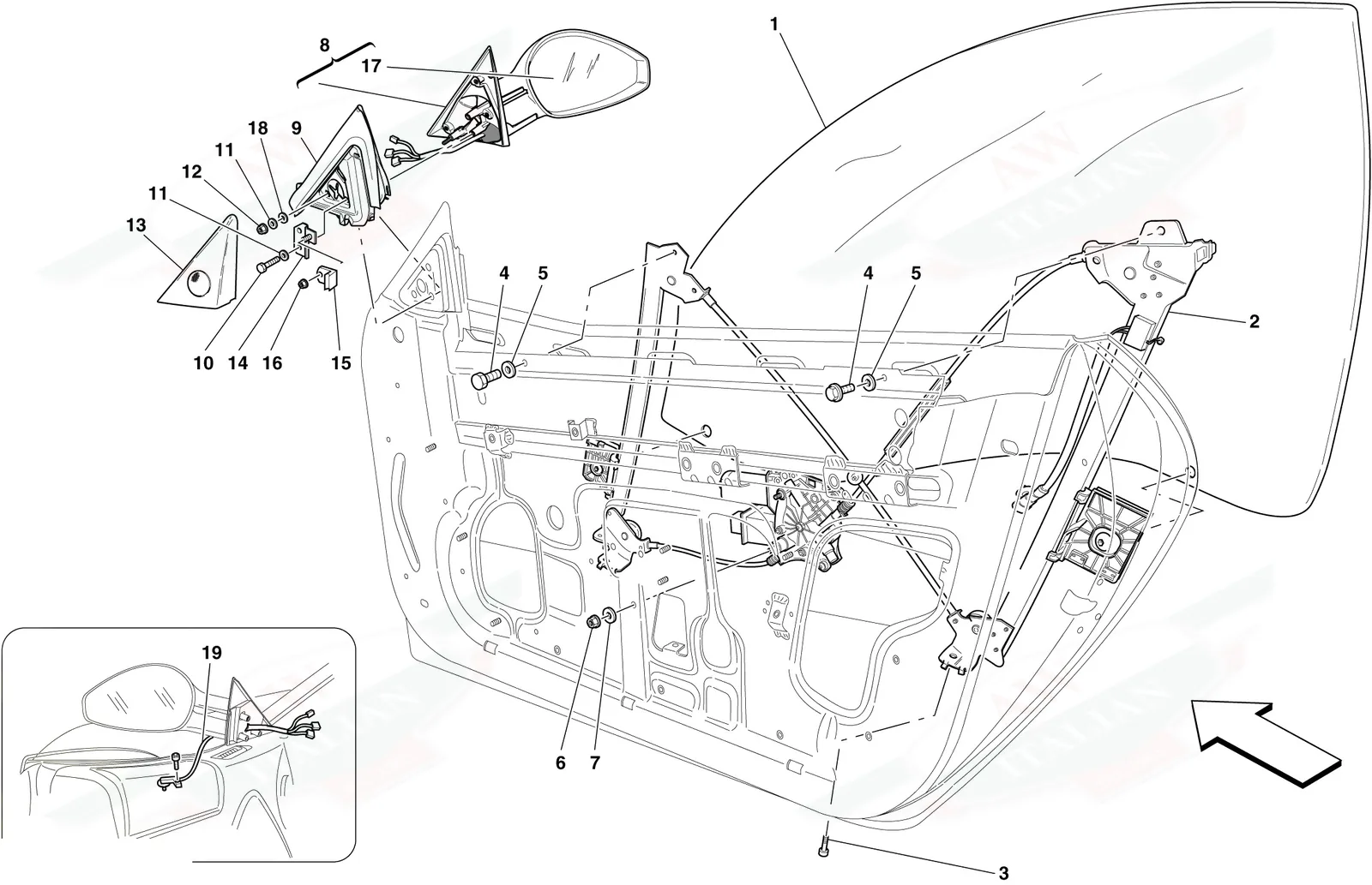 Doors - Power Windows And Rear-View Mirror