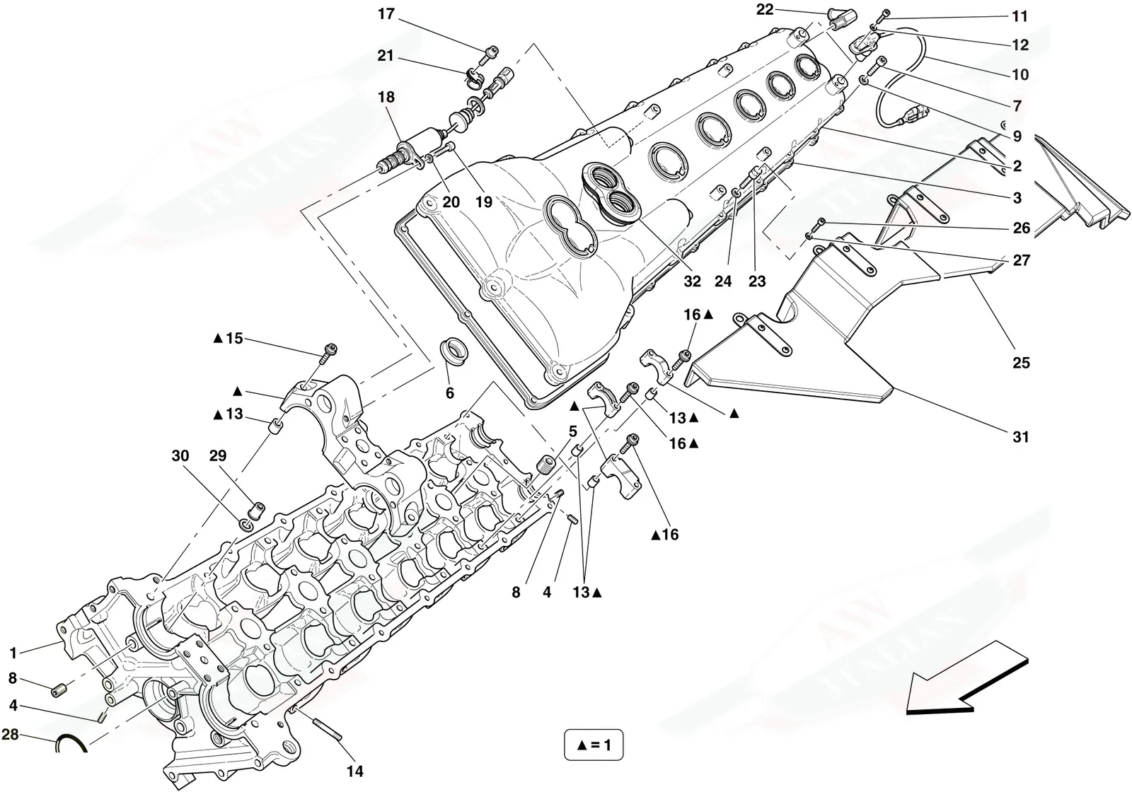 Left Hand Cylinder Head