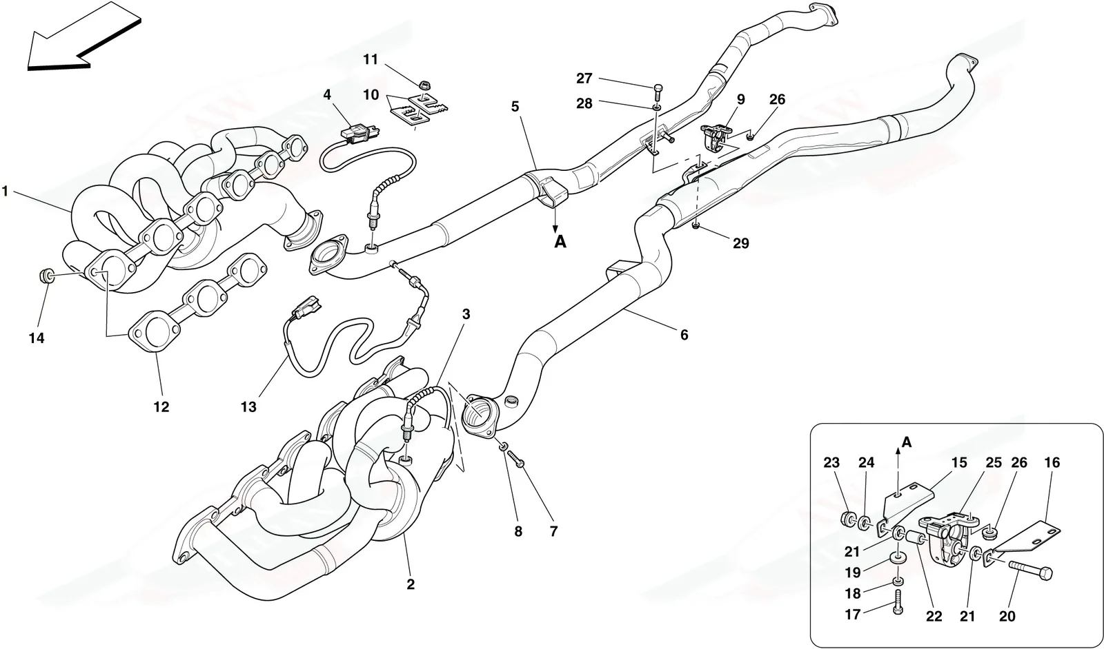 Front Exhaust System
