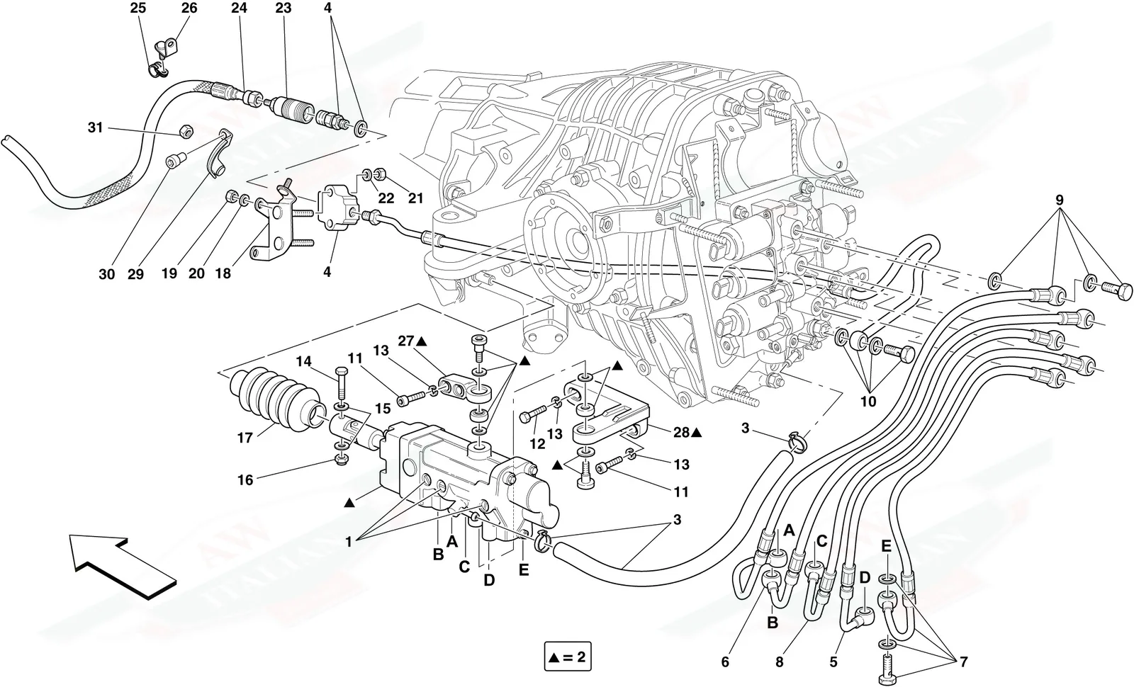 F1 Clutch Hydraulic Control