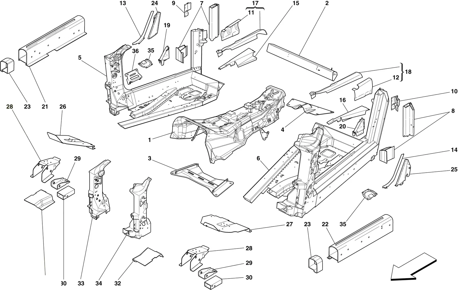 Structures And Elements, Centre Of Vehicle