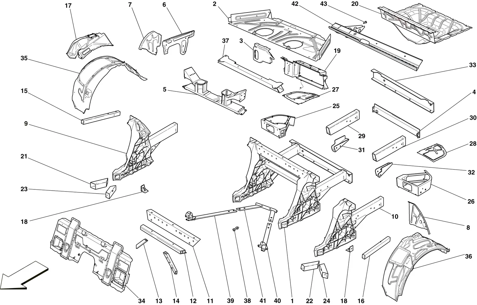 Structures And Elements, Rear Of Vehicle