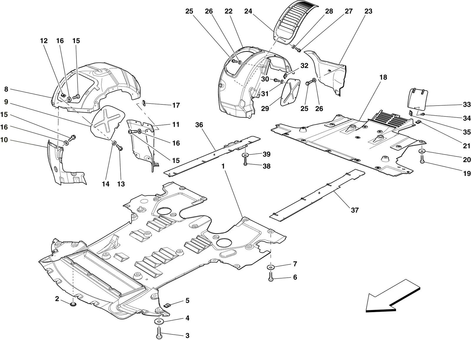 Flat Undertray And Wheelhouses