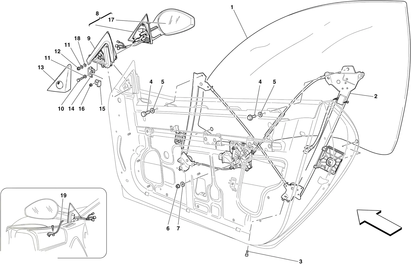 Doors - Power Windows And Rear-View Mirror