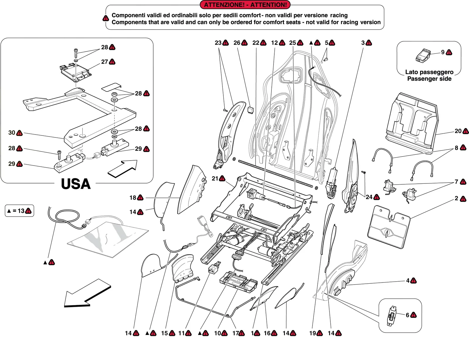 Front Seat - Guides And Adjustment Mechanisms