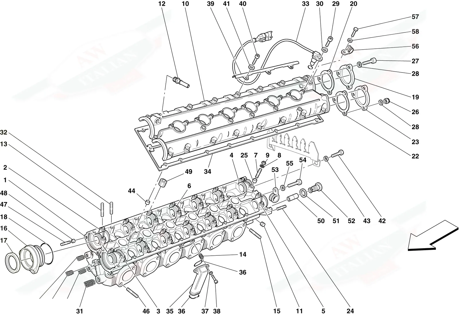 Left Hand Cylinder Head