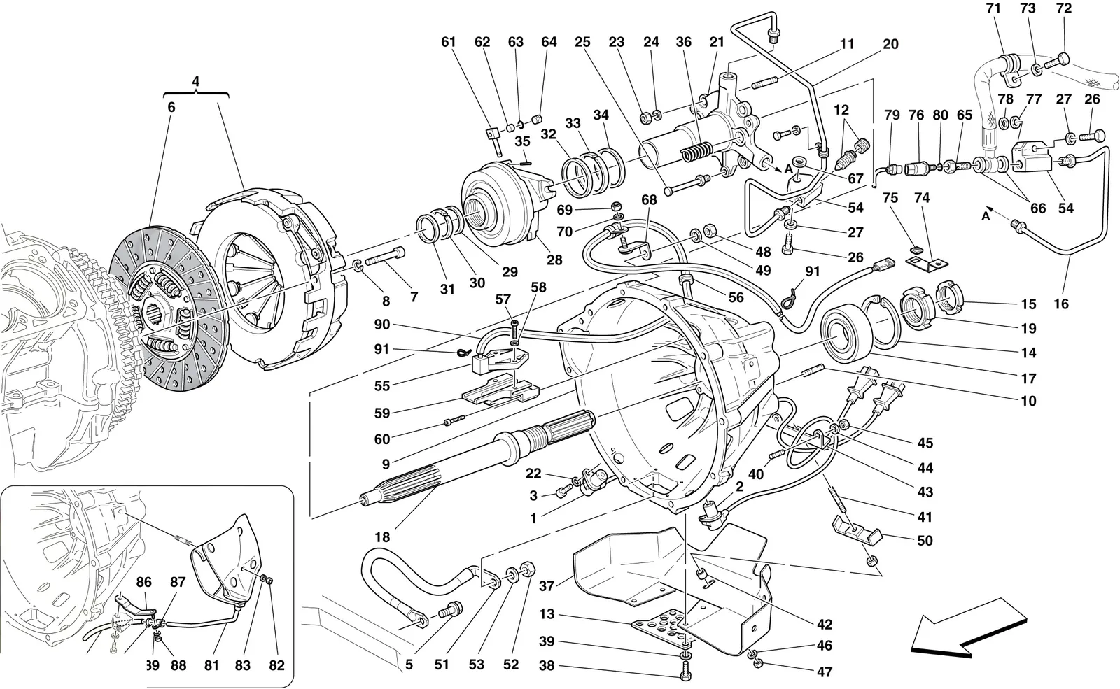 Clutch And Controls -Applicable For F1-
