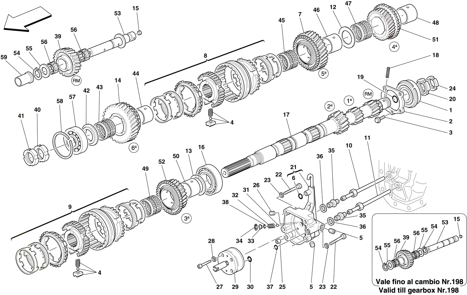 Primary Gearbox Shaft Gears And Gearbox Oil Pump