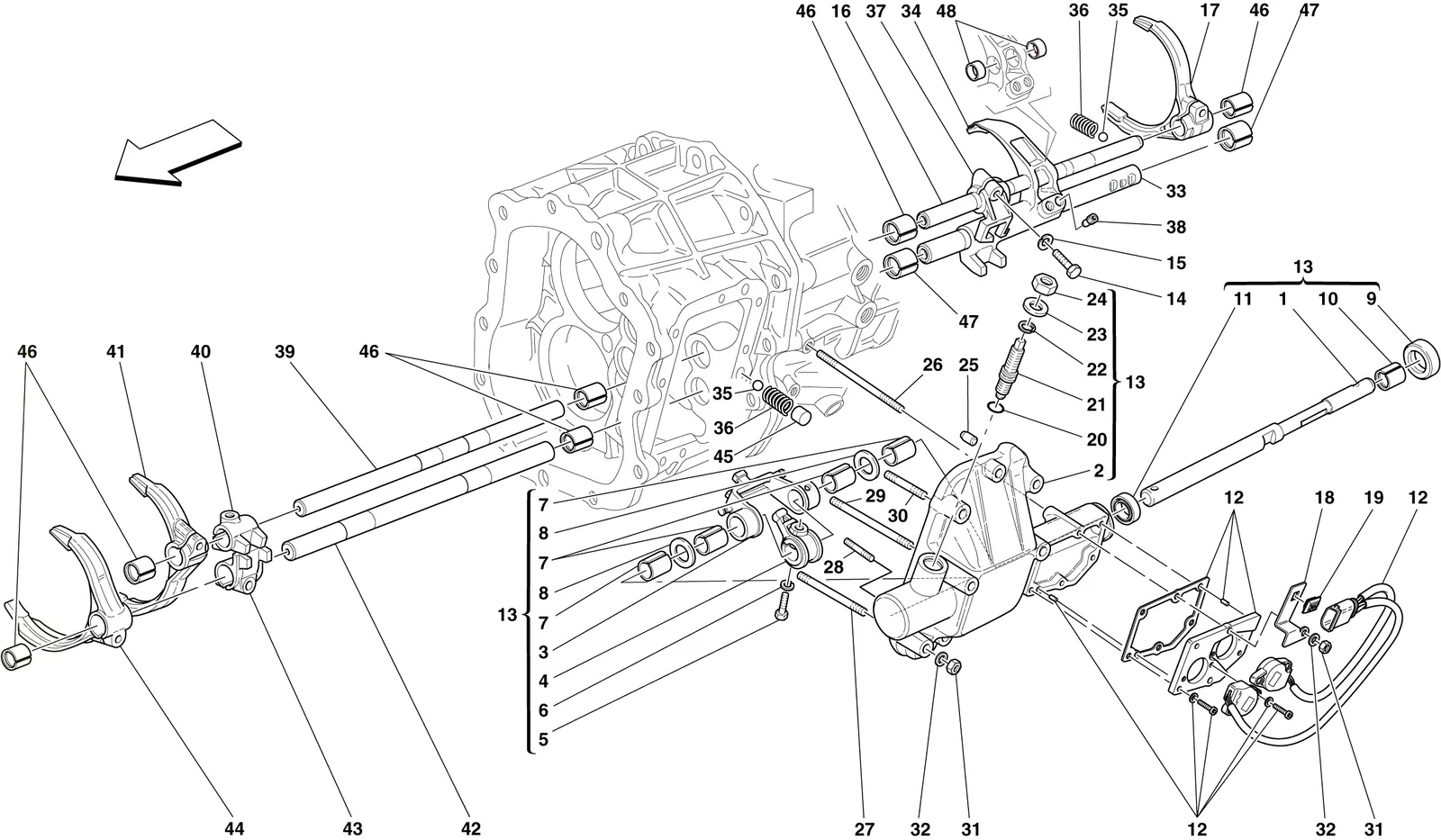 Internal Gearbox Controls -Applicable For F1-