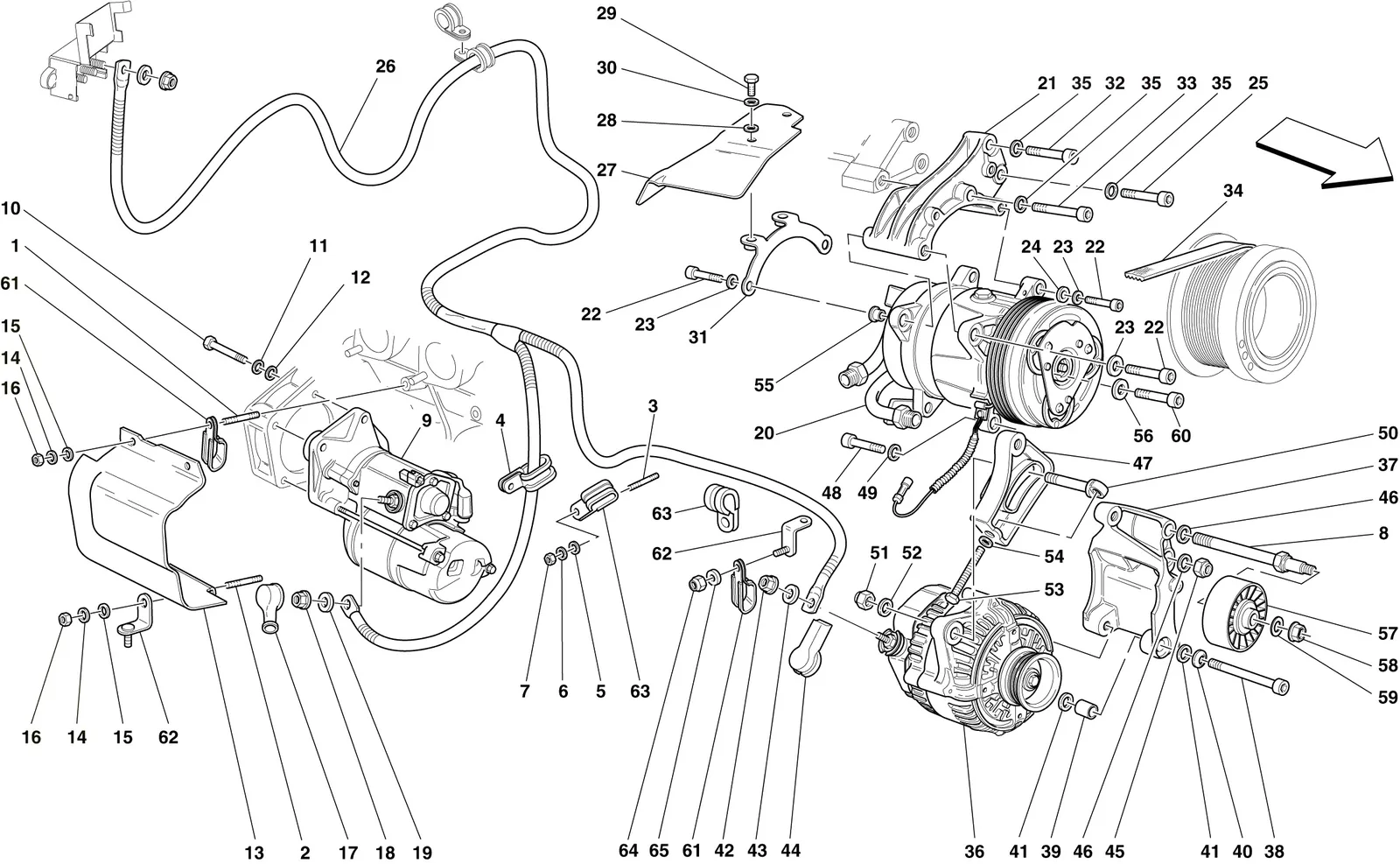 Alternator - Starter Motor - Ac Compressor
