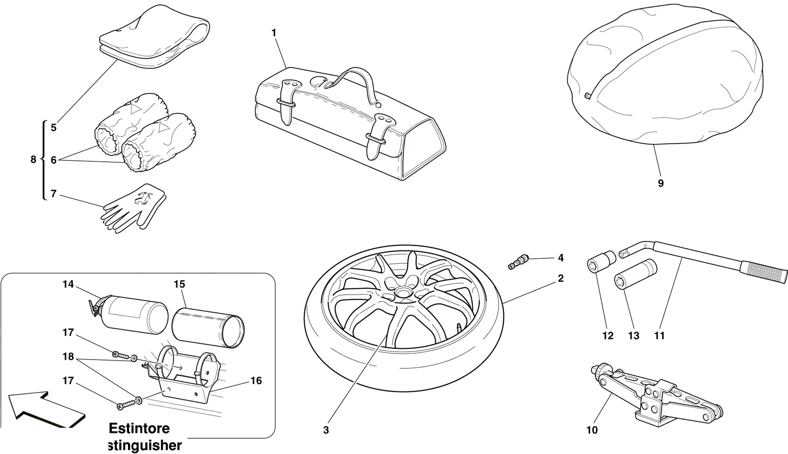 Spare Wheel And Accessories -Optional-
