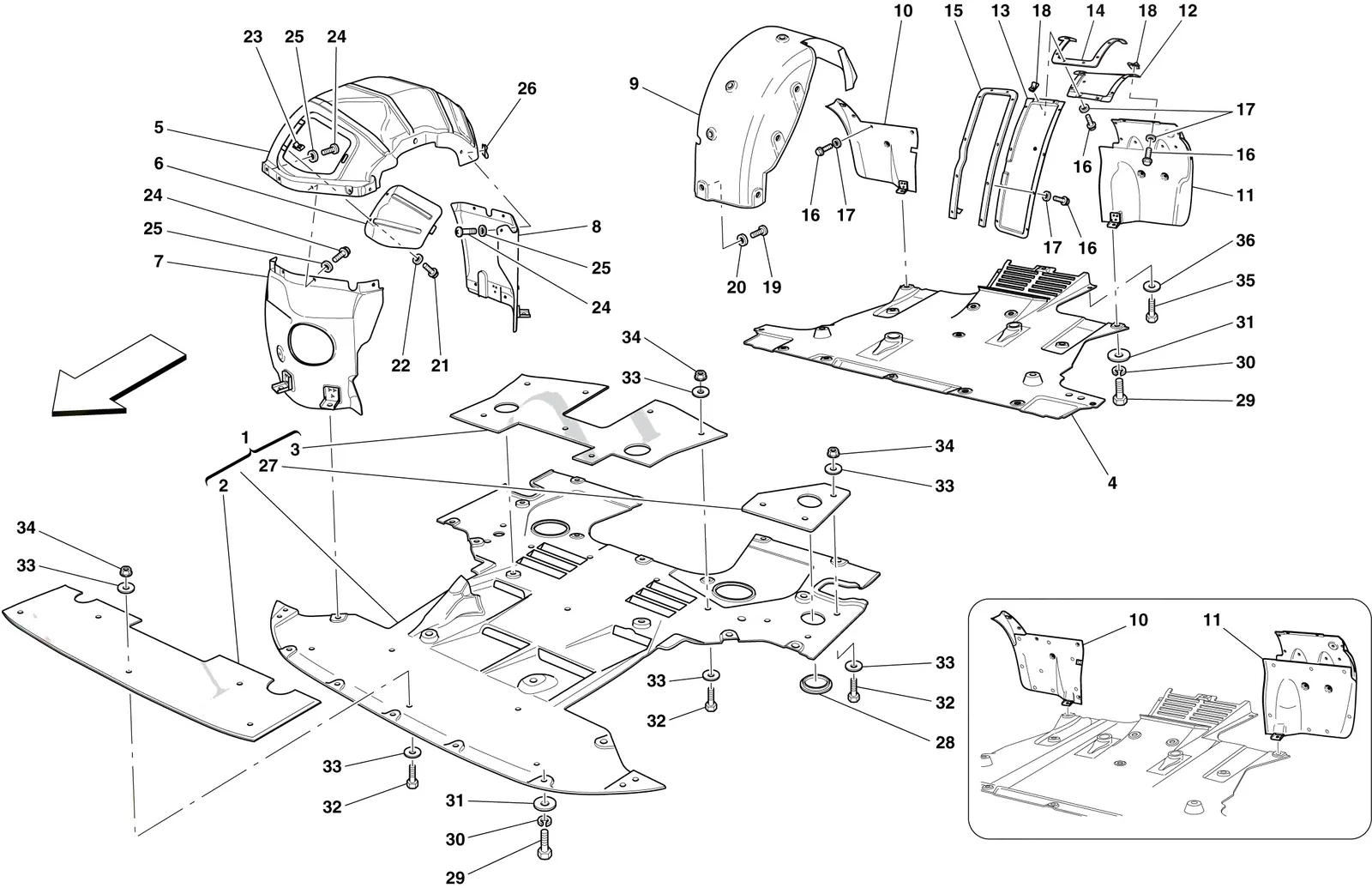 Flat Undertray And Wheelhouses