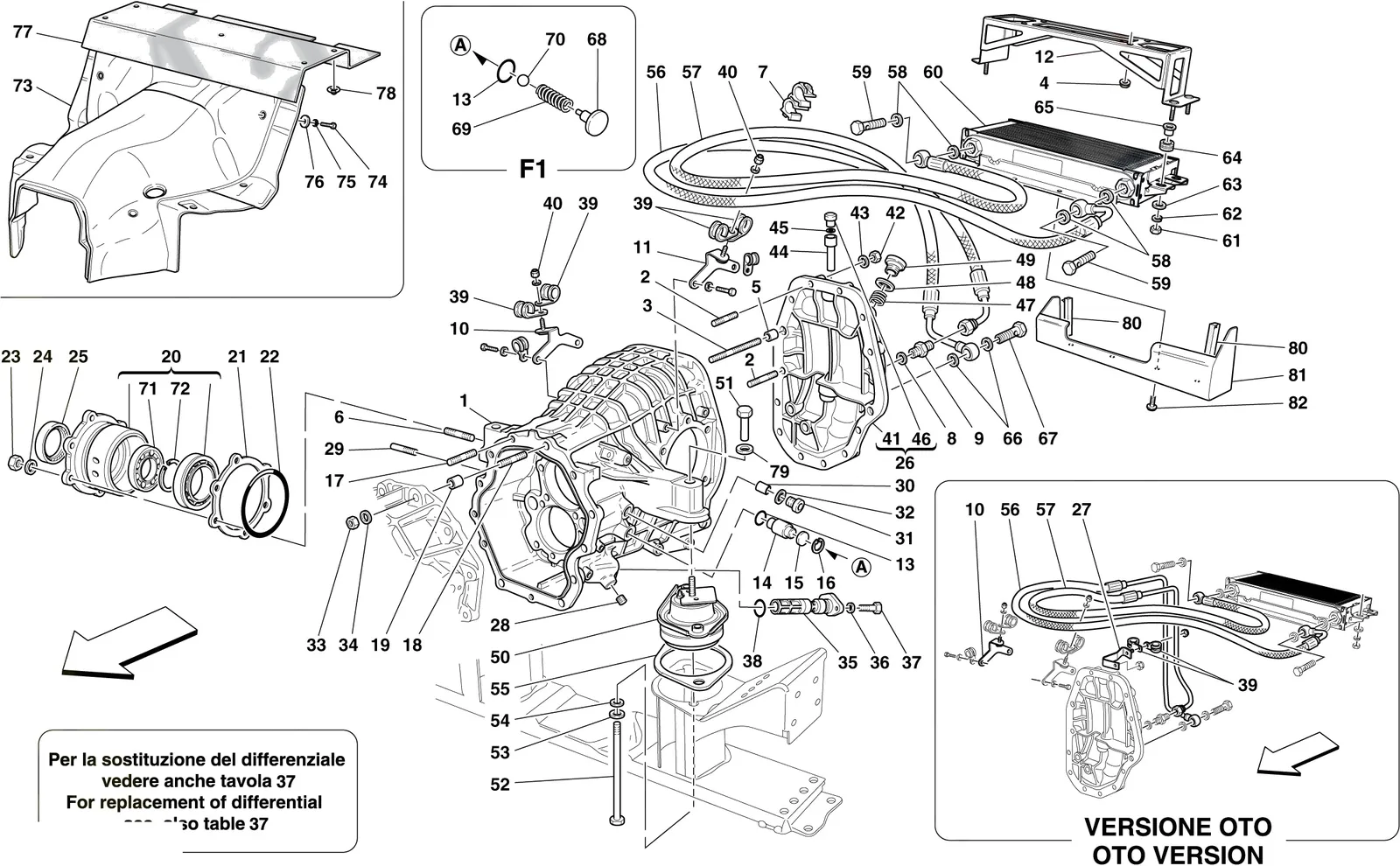 Differential Case And Gearbox Cooling Radiator
