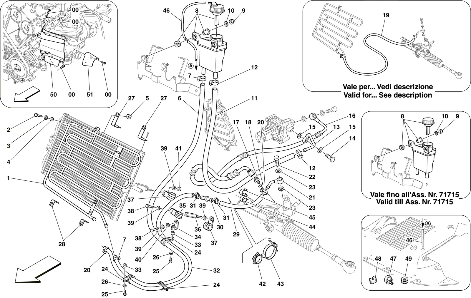 Hydraulic Fluid Reservoir For Power Steering System And Coil