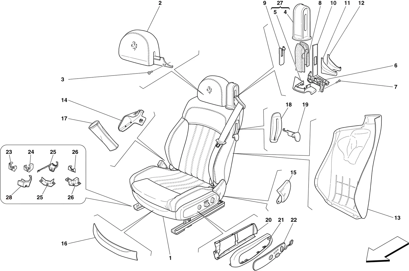 Electric Front Seat - Trim And Accessories