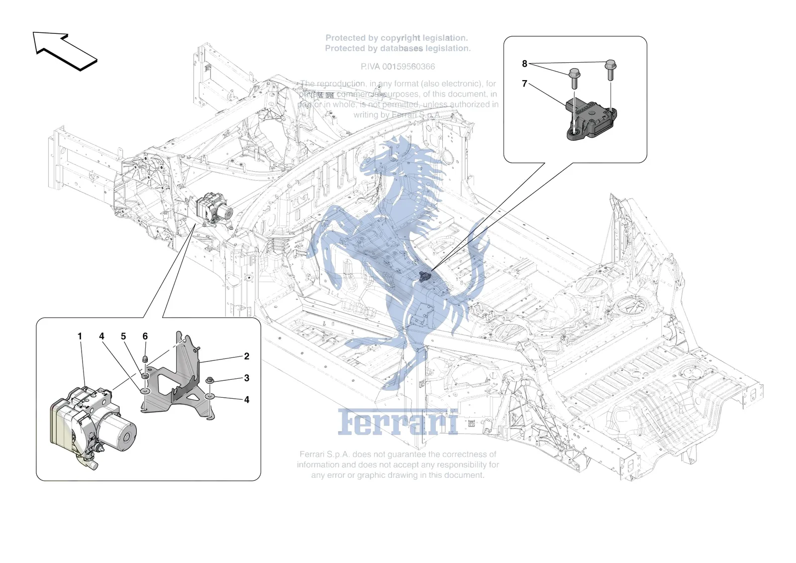 Ferrari 812 Competizione [MECHANICAL SYSTEM] - D.24 - ABS ASR SYSTEM exploded diagram