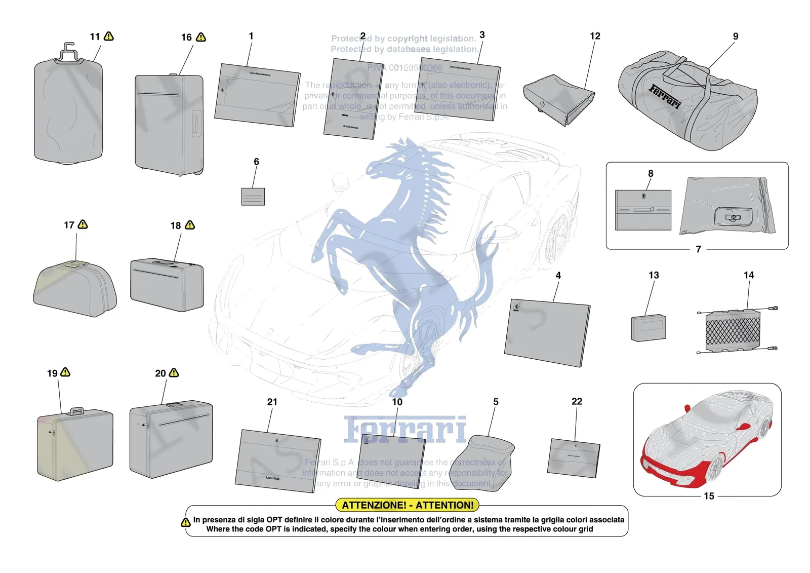 Ferrari 812 Competizione [MECHANICAL SYSTEM] - D.39 - OTHER ACCESSORIES exploded diagram