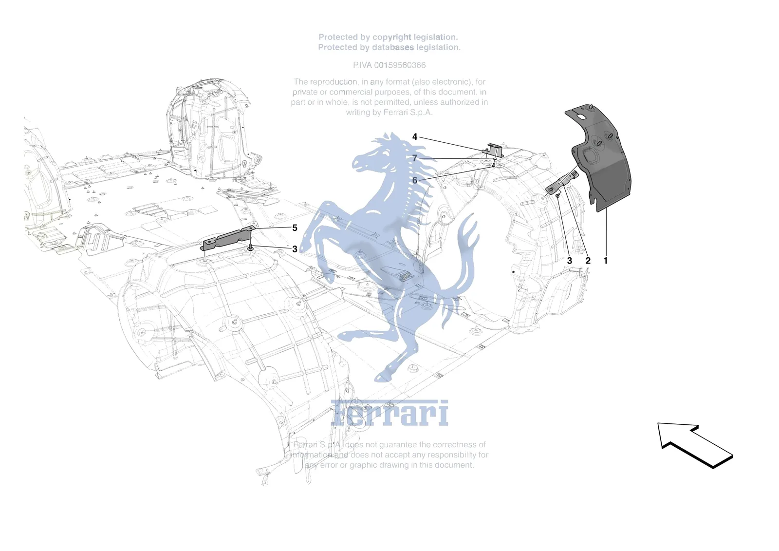 Ferrari 812 Competizione [VEHICLE TRIM] - E.24 - REAR AIR INTAKES exploded diagram