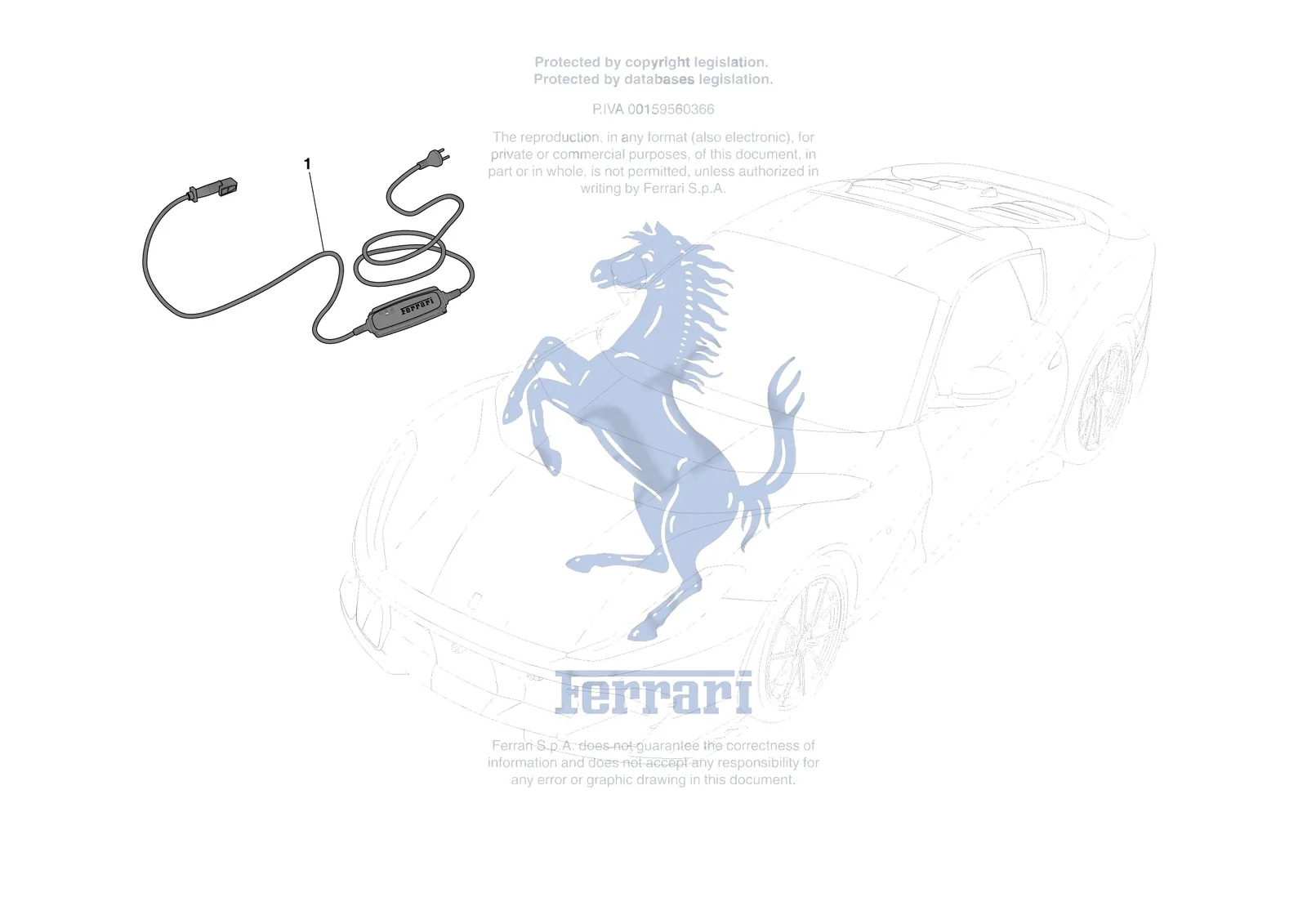 Ferrari 812 Competizione [ELECTRICAL SYSTEM] - F.2 - BATTERY CHARGING SYSTEM exploded diagram