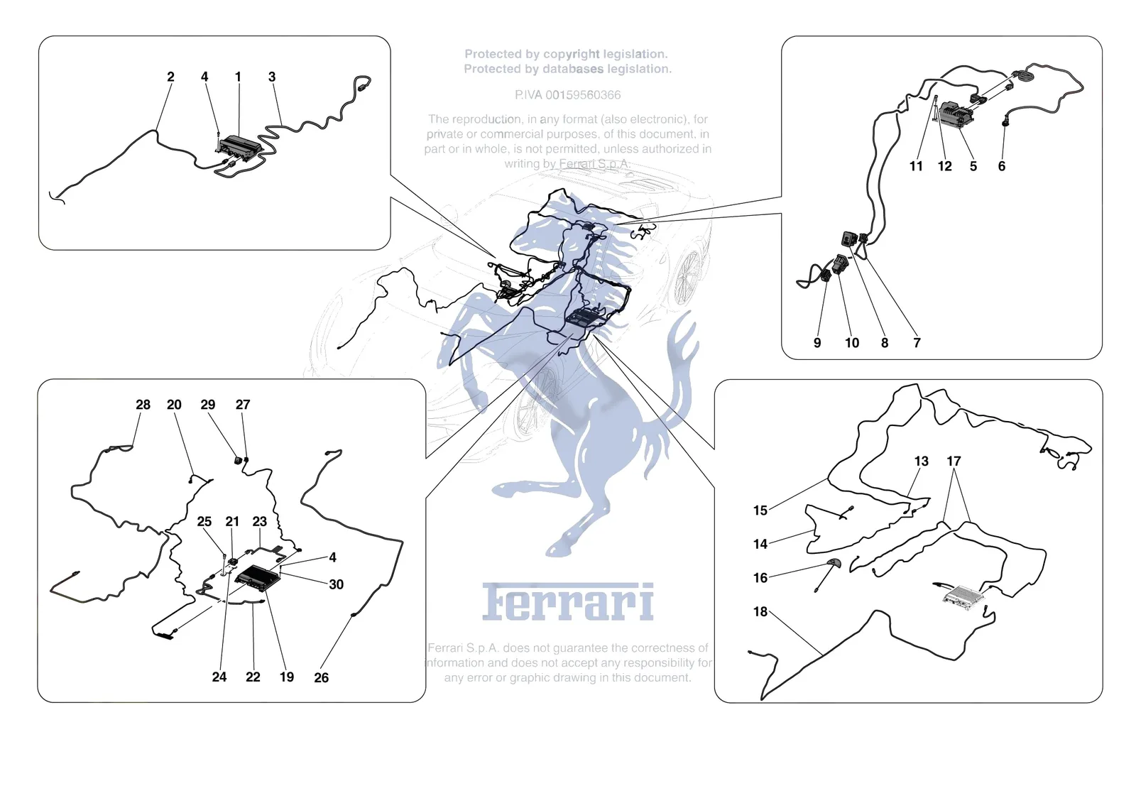 Ferrari 812 Competizione [ELECTRICAL SYSTEM] - F.13 - DATA LOGGER SYSTEM exploded diagram