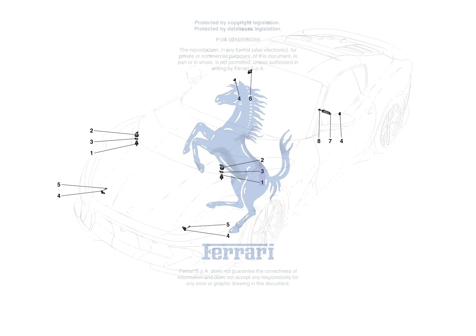 Ferrari 812 Competizione [ELECTRICAL SYSTEM] - F.16 - ADAS exploded diagram