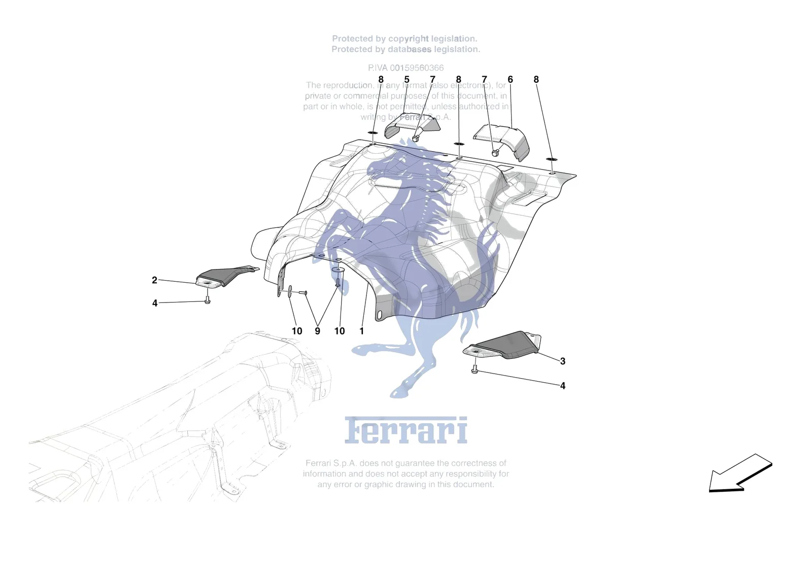 Ferrari 812 CompetizioneA [MECHANICAL SYSTEM] - D.12 - TANK MOUNTS exploded diagram