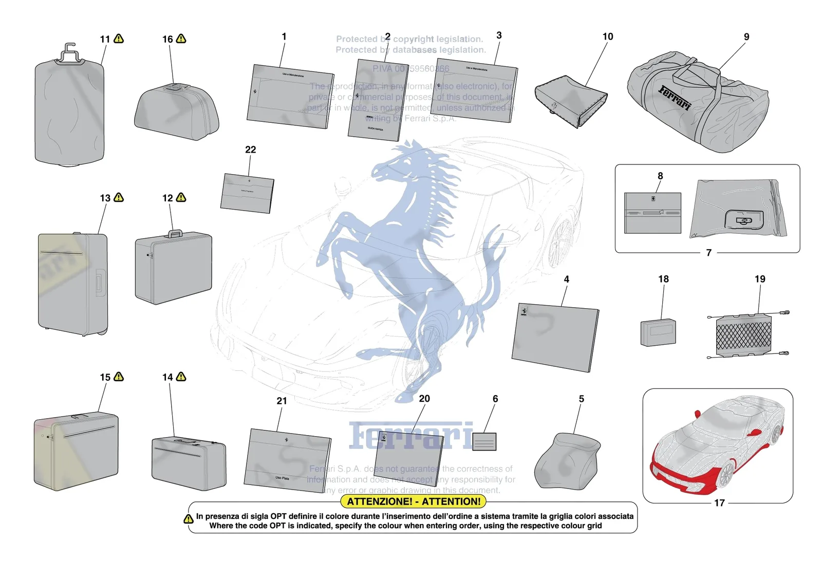 Ferrari 812 CompetizioneA [MECHANICAL SYSTEM] - D.39 - OTHER ACCESSORIES exploded diagram