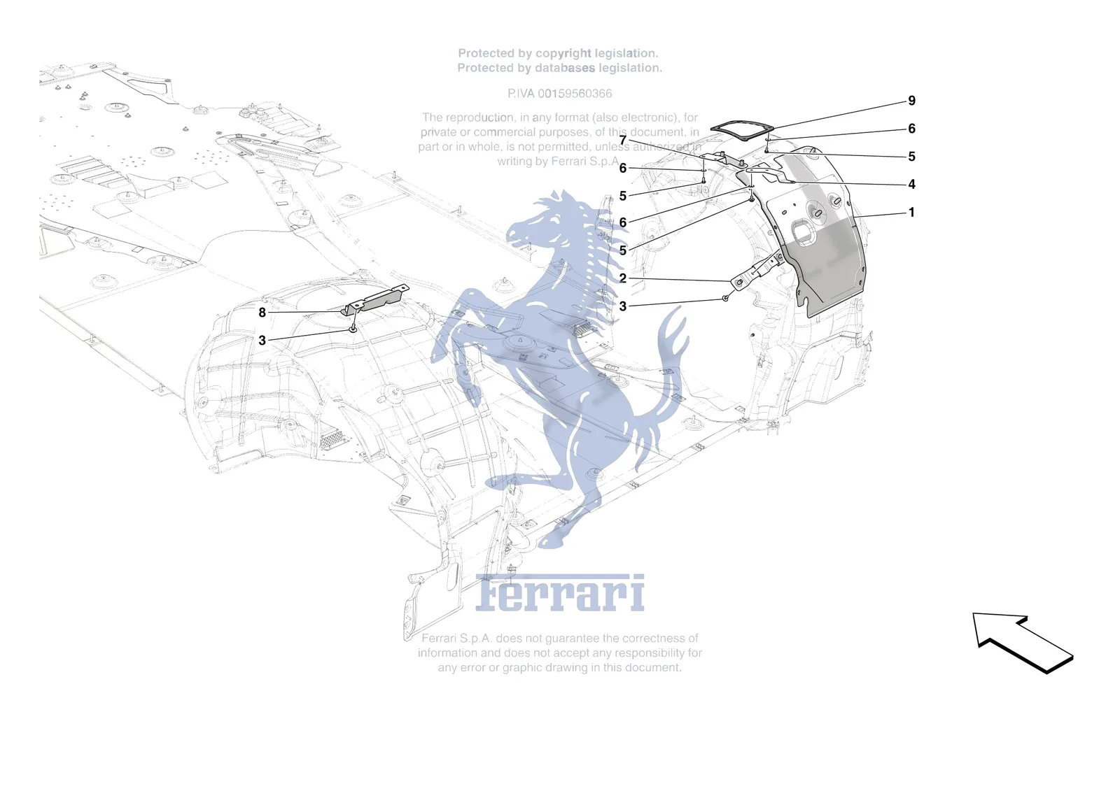 Ferrari 812 CompetizioneA [VEHICLE TRIM] - E.24 - REAR AIR INTAKES exploded diagram
