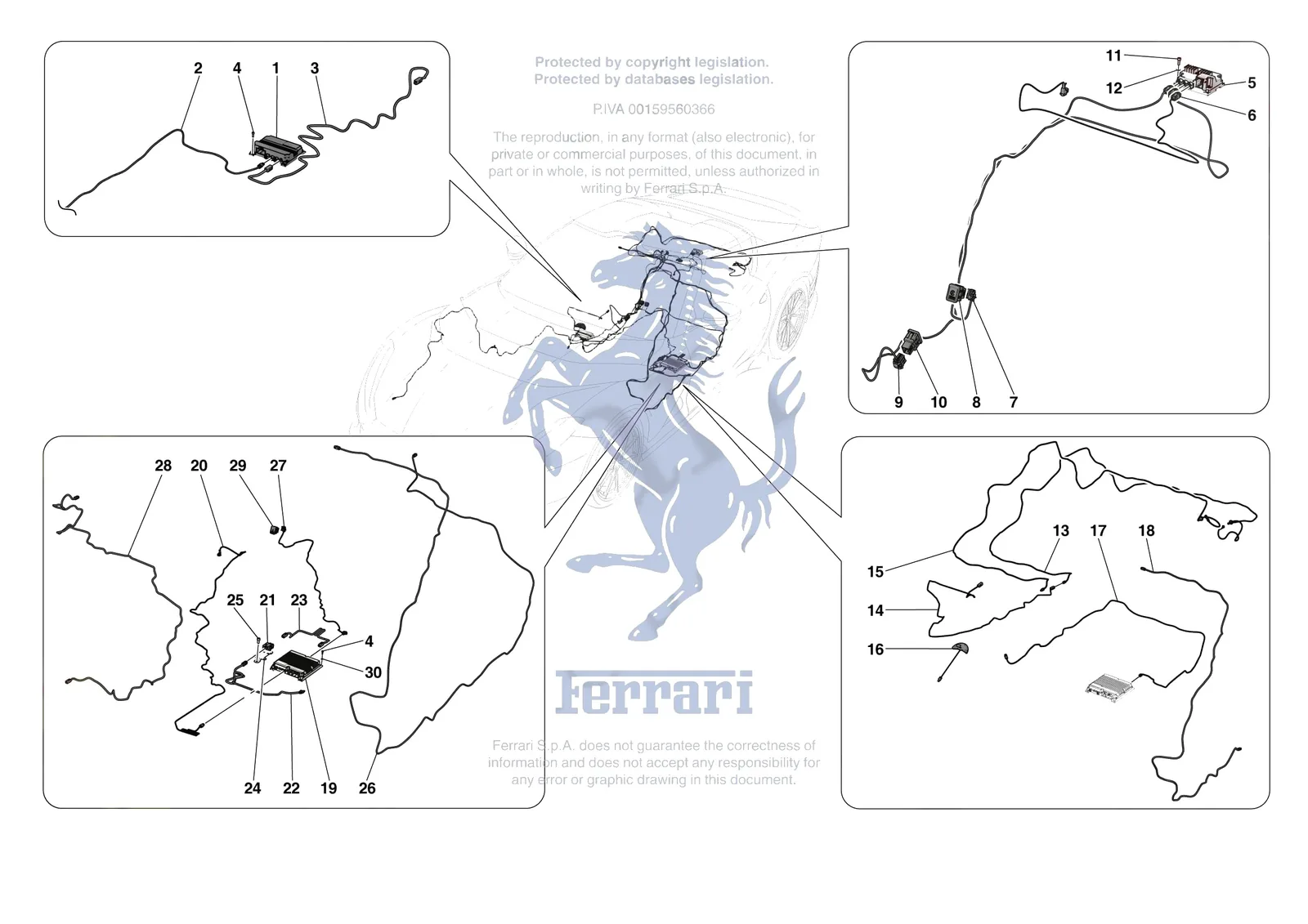 Ferrari 812 CompetizioneA [ELECTRICAL SYSTEM] - F.13 - DATA LOGGER SYSTEM exploded diagram