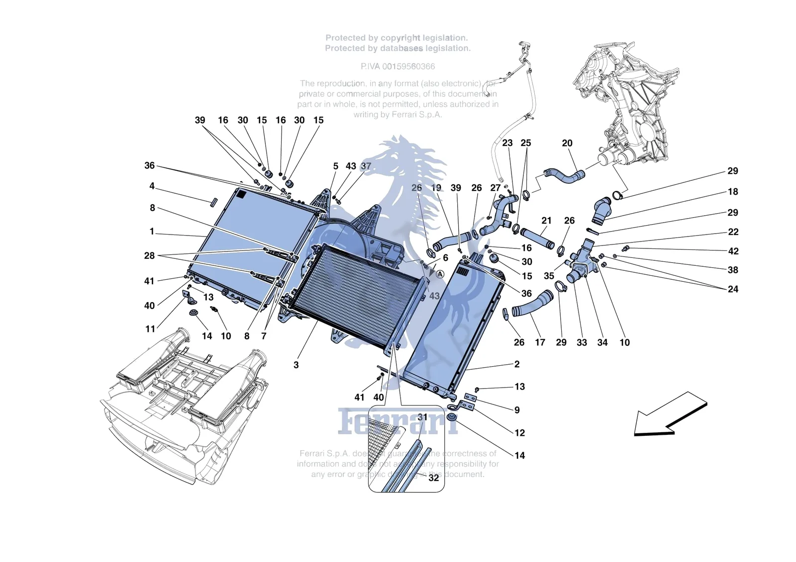 COOLING - RADIATORS AND AIR DUCTS