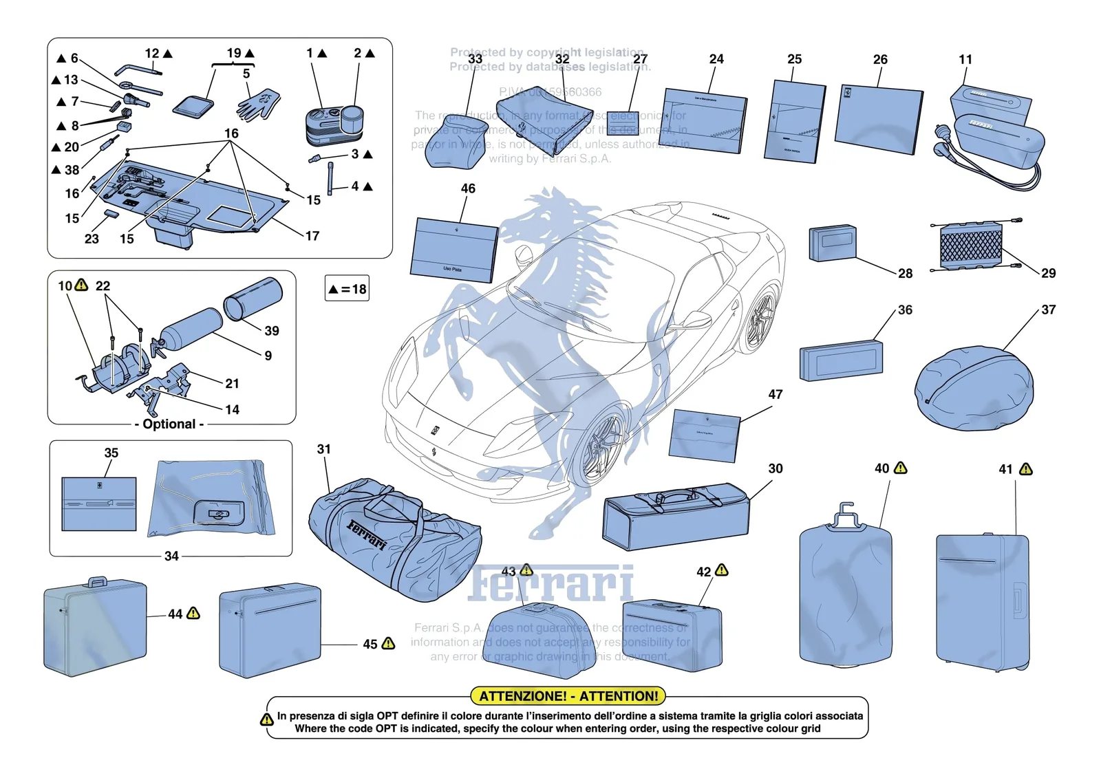TOOLS AND ACCESSORIES PROVIDED WITH VEHICLE