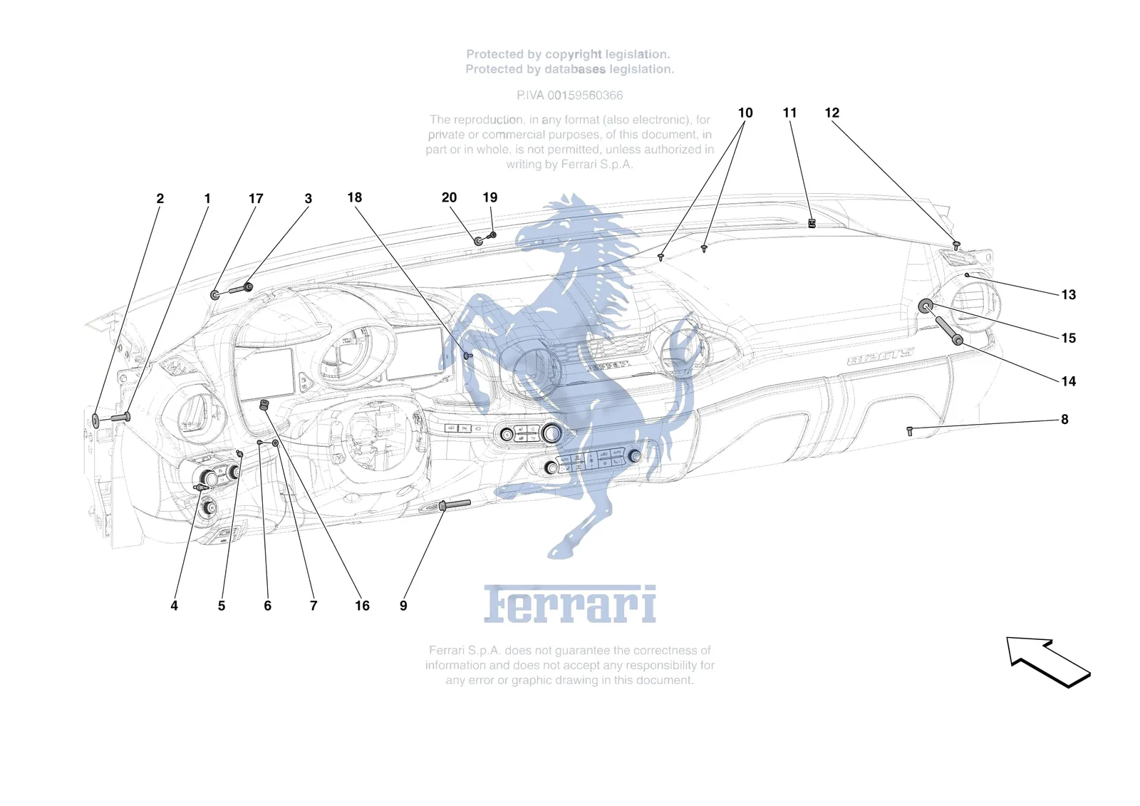 DASHBOARD FASTENINGS