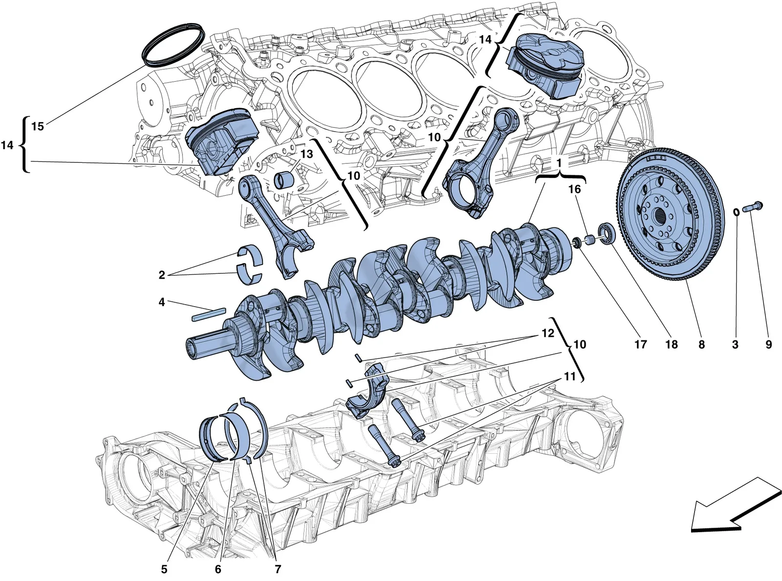 Crankshaft - Connecting Rods And Pistons