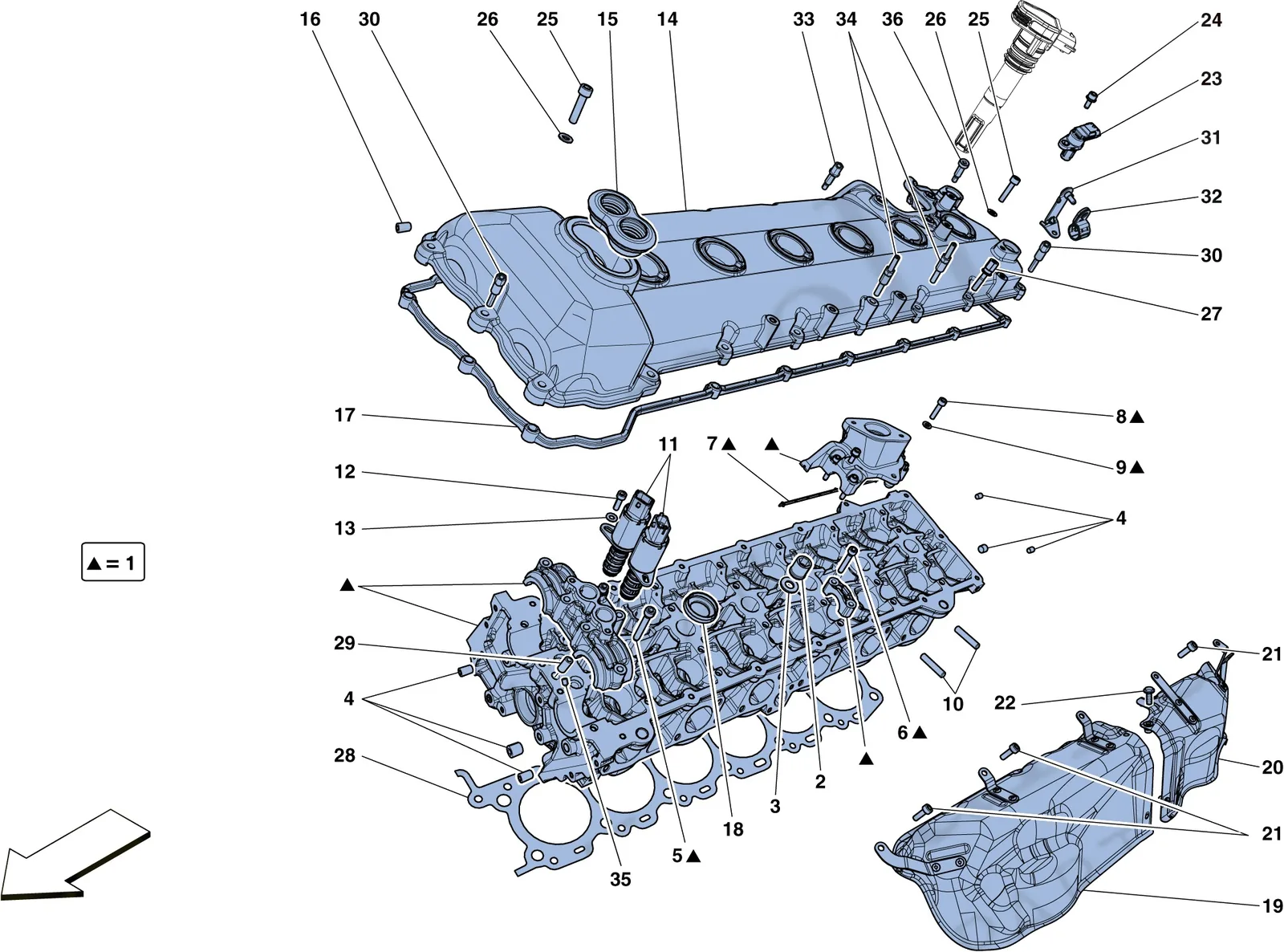 Left Hand Cylinder Head