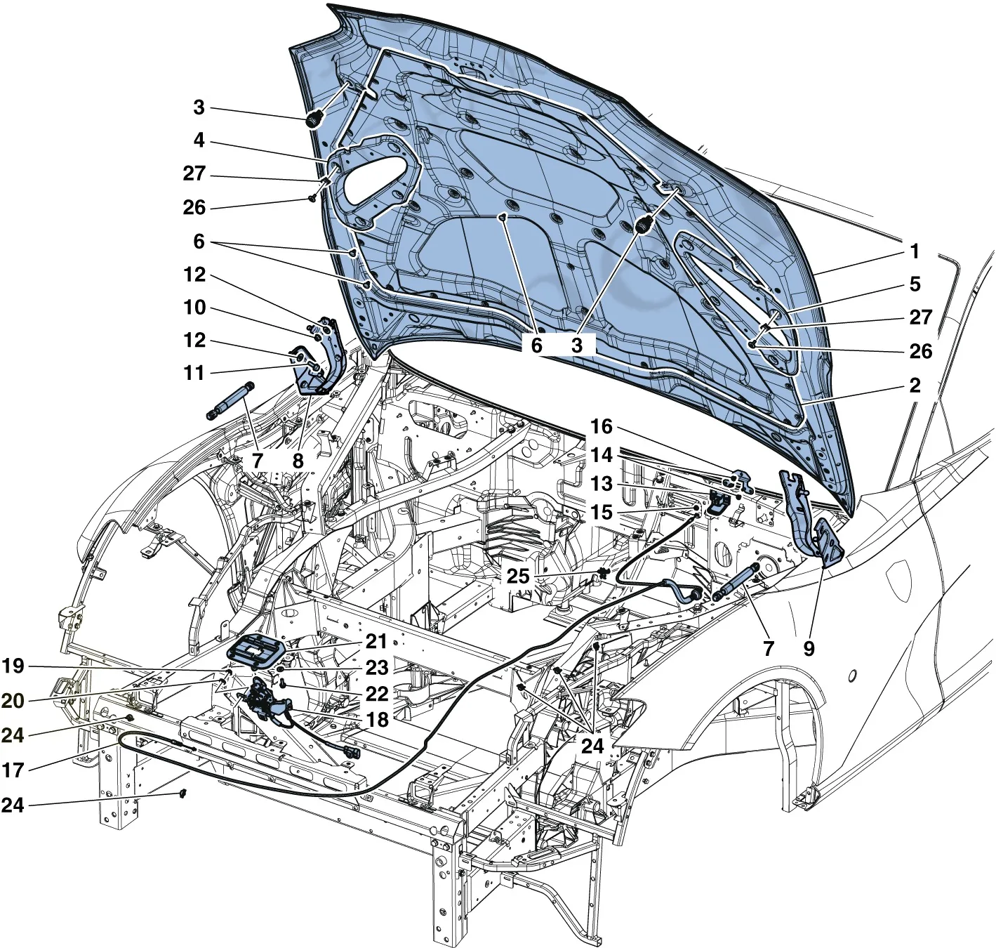 Front Lid And Opening Mechanism