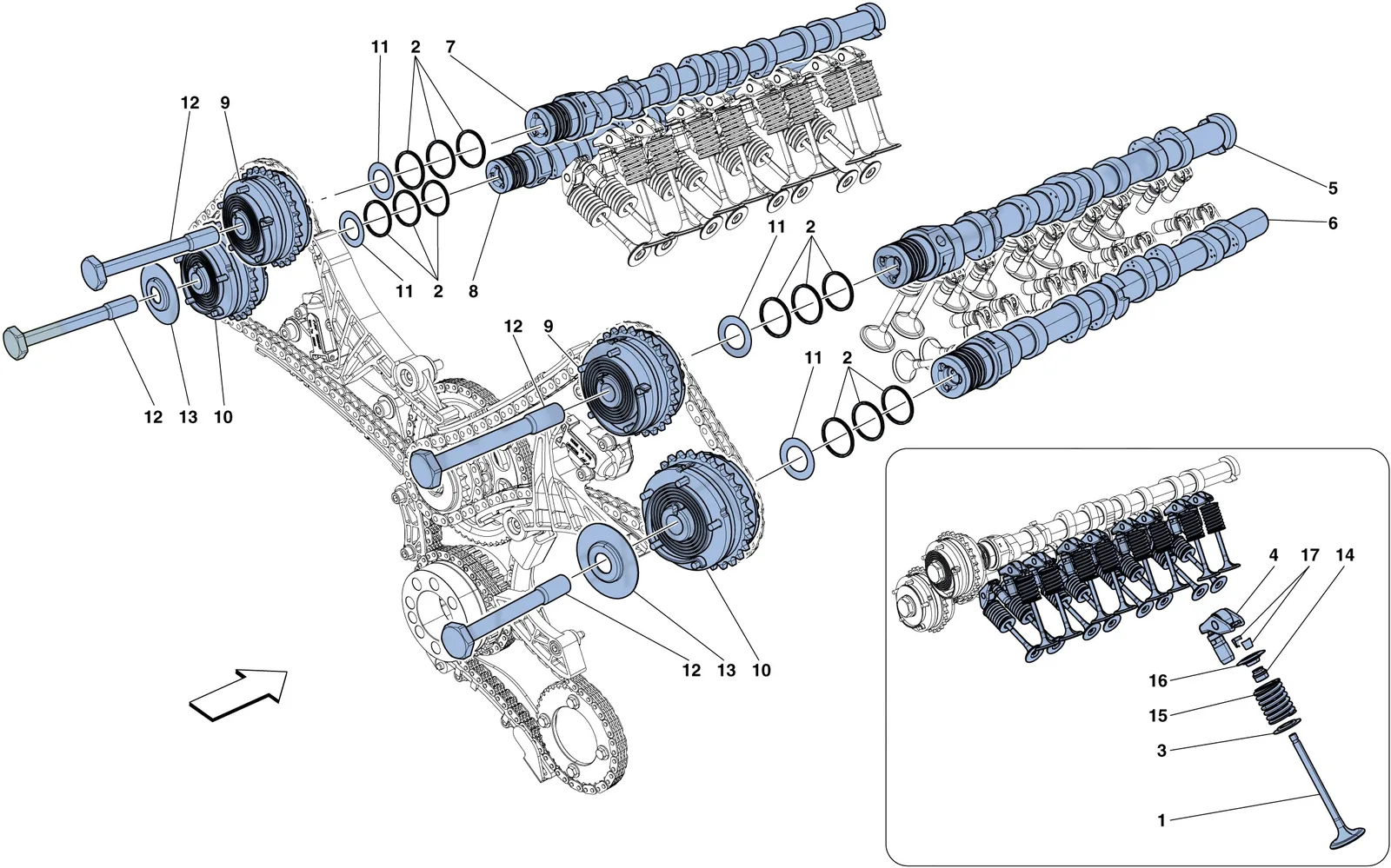Timing System - Camshafts And Valves