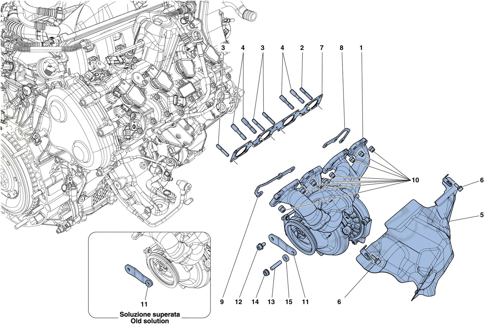 Manifolds, Turbocharging System And Pipes