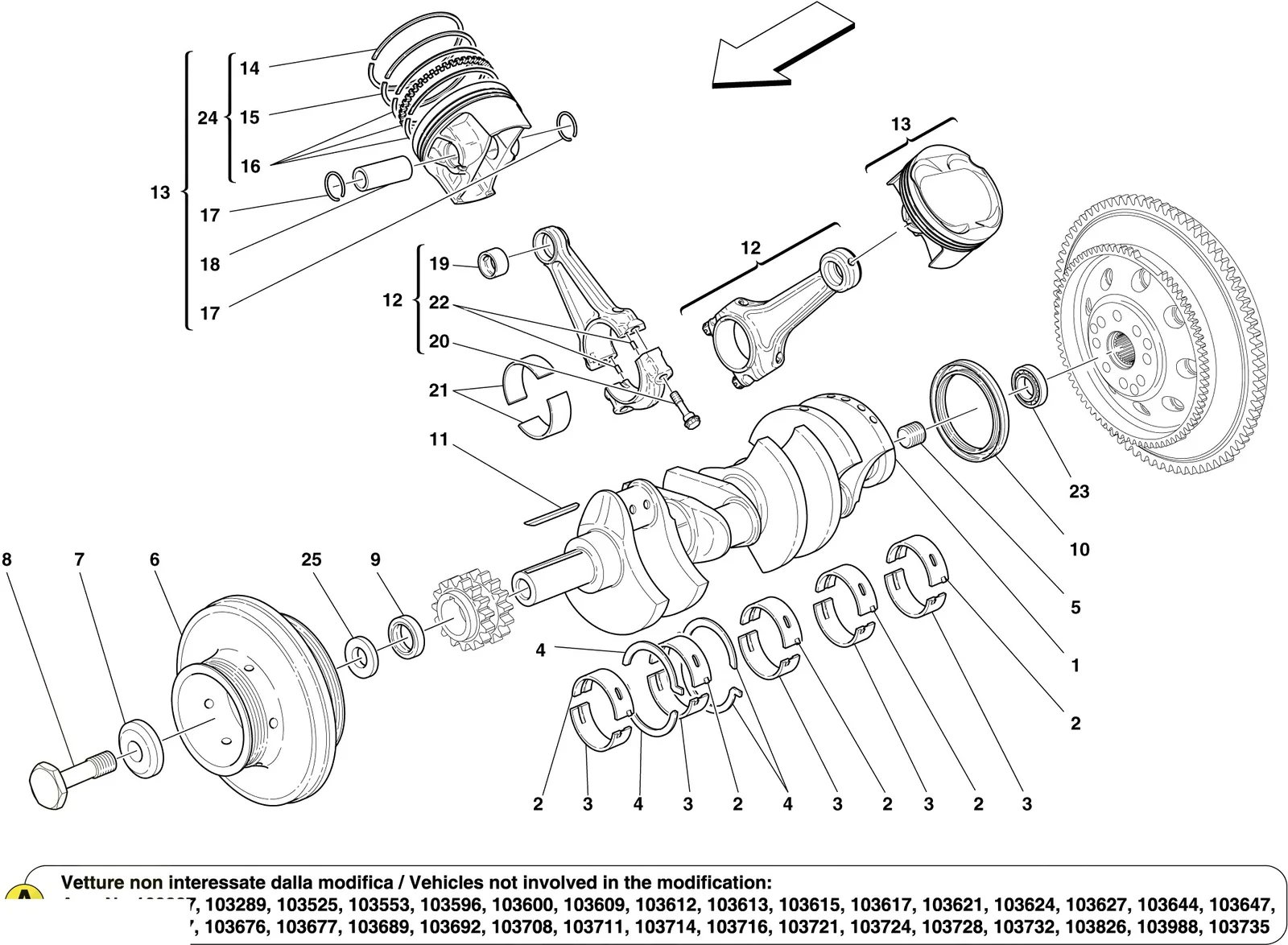 Crankshaft, Connecting Rods And Pistons