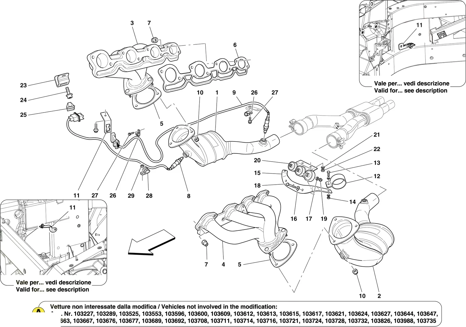 Pre-Catalytic Converters And Catalytic Converters