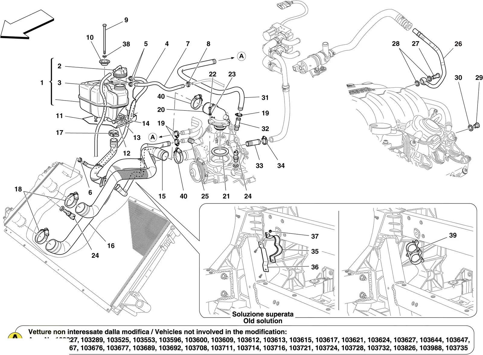 Cooling: Header Tank And Pipes