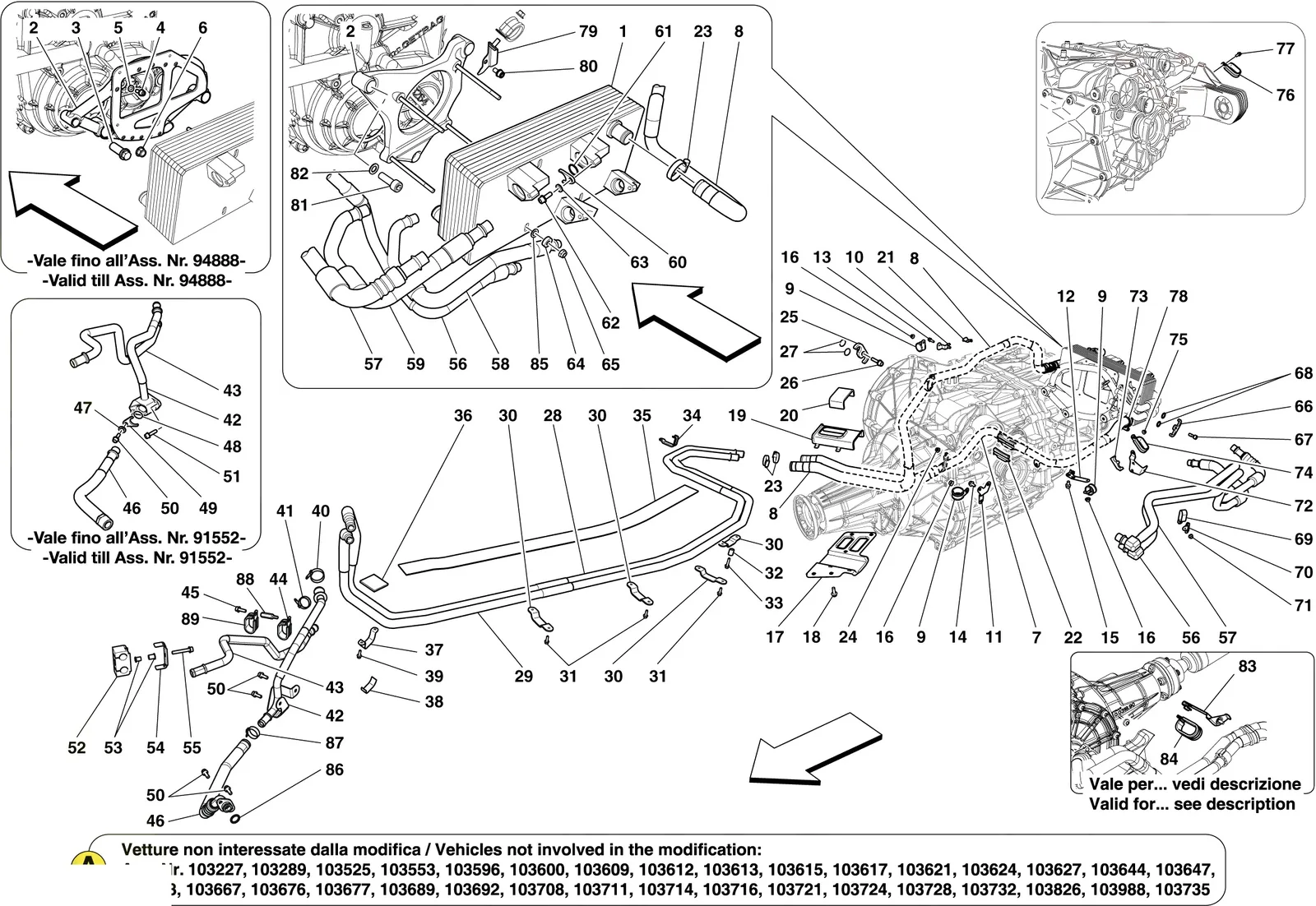 GEARBOX LUBRICATION AND COOLING CIRCUIT -Not for mechanical gearbox-