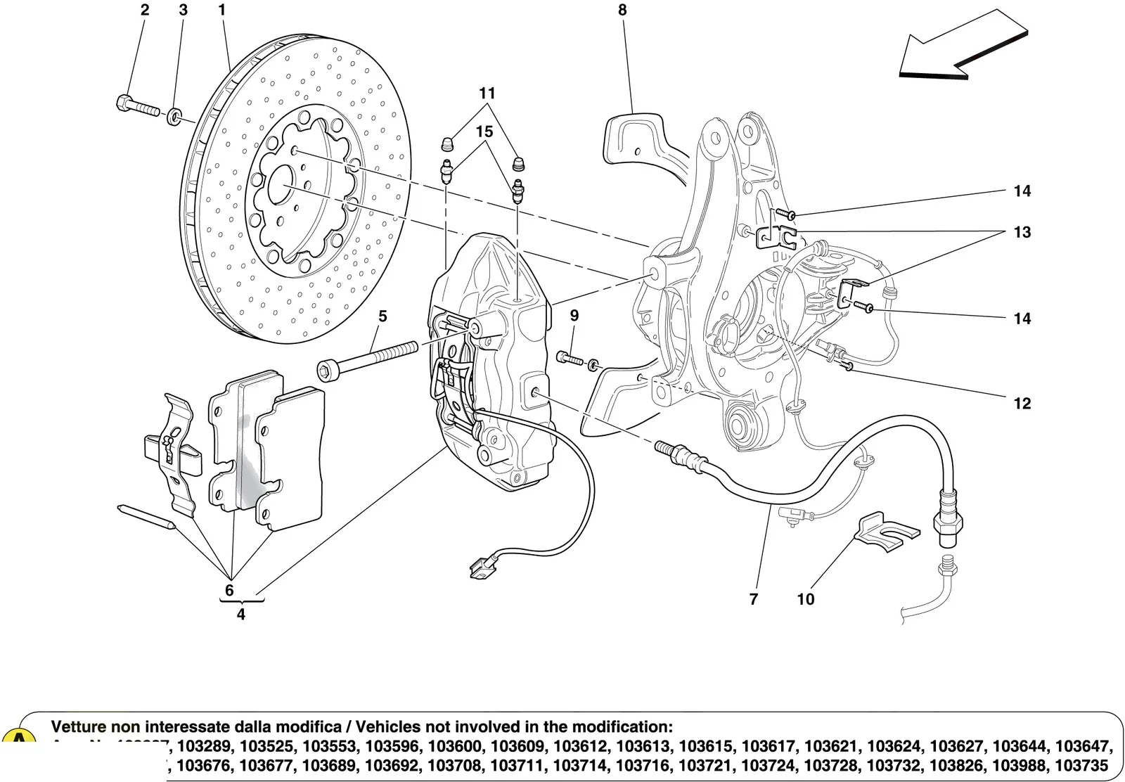 Rear Wheel Brake System Components