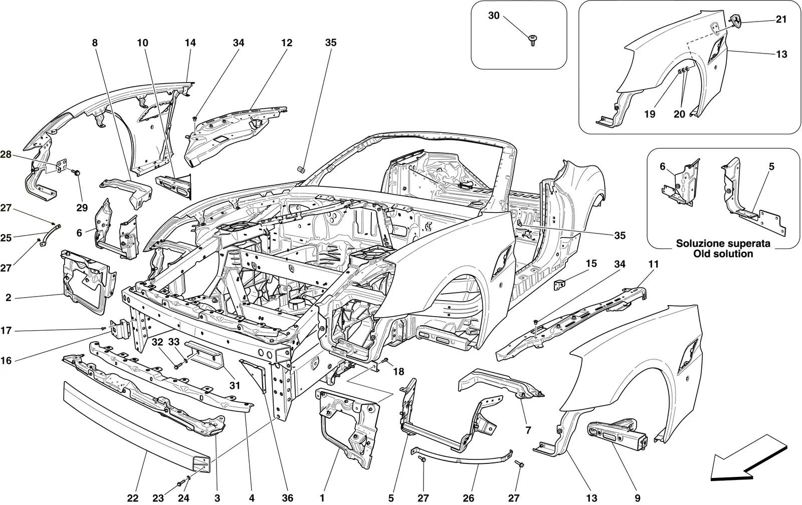 Bodyshell And External Front Trim