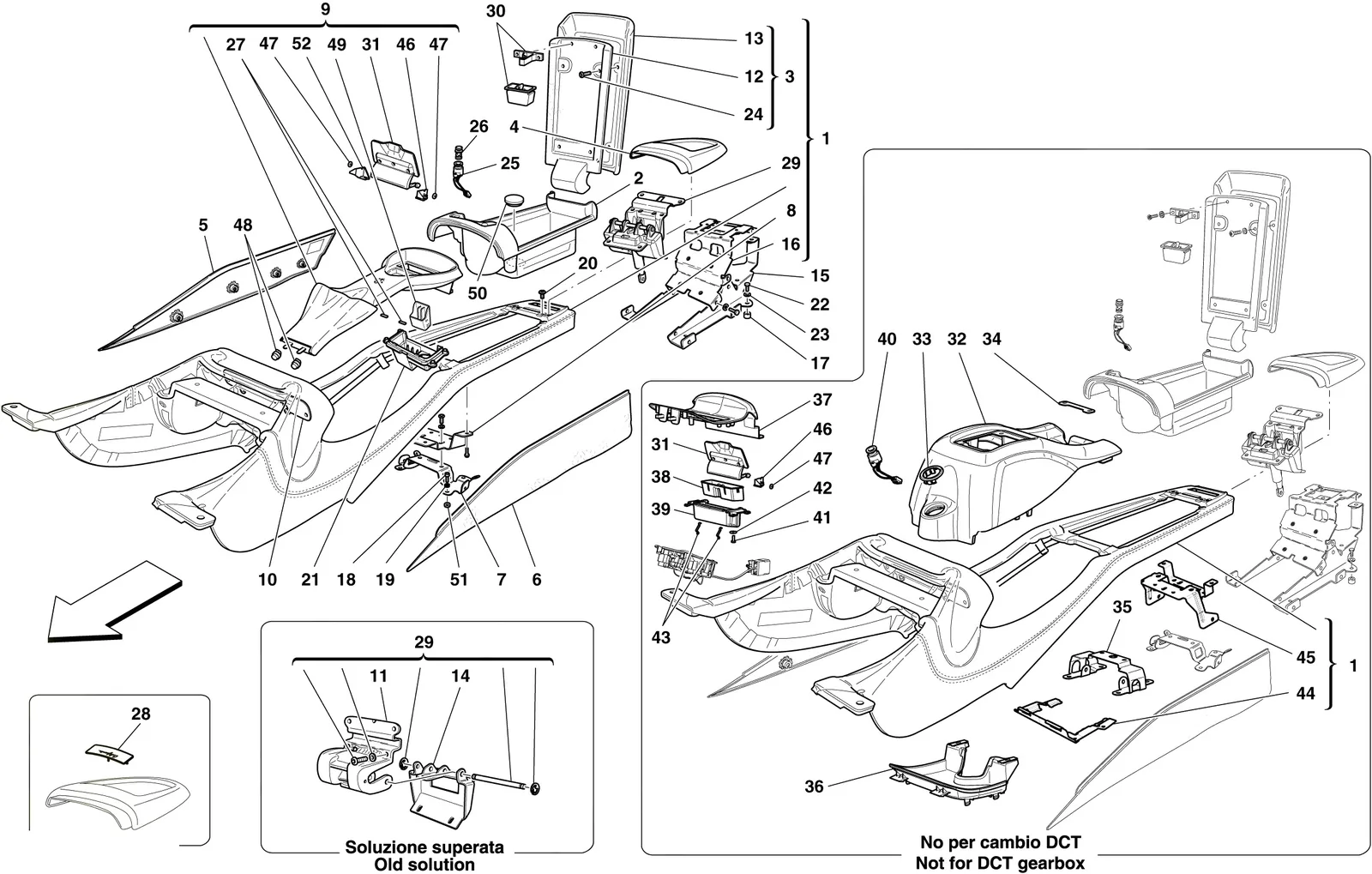 Centre Tunnel And Accessory Unit