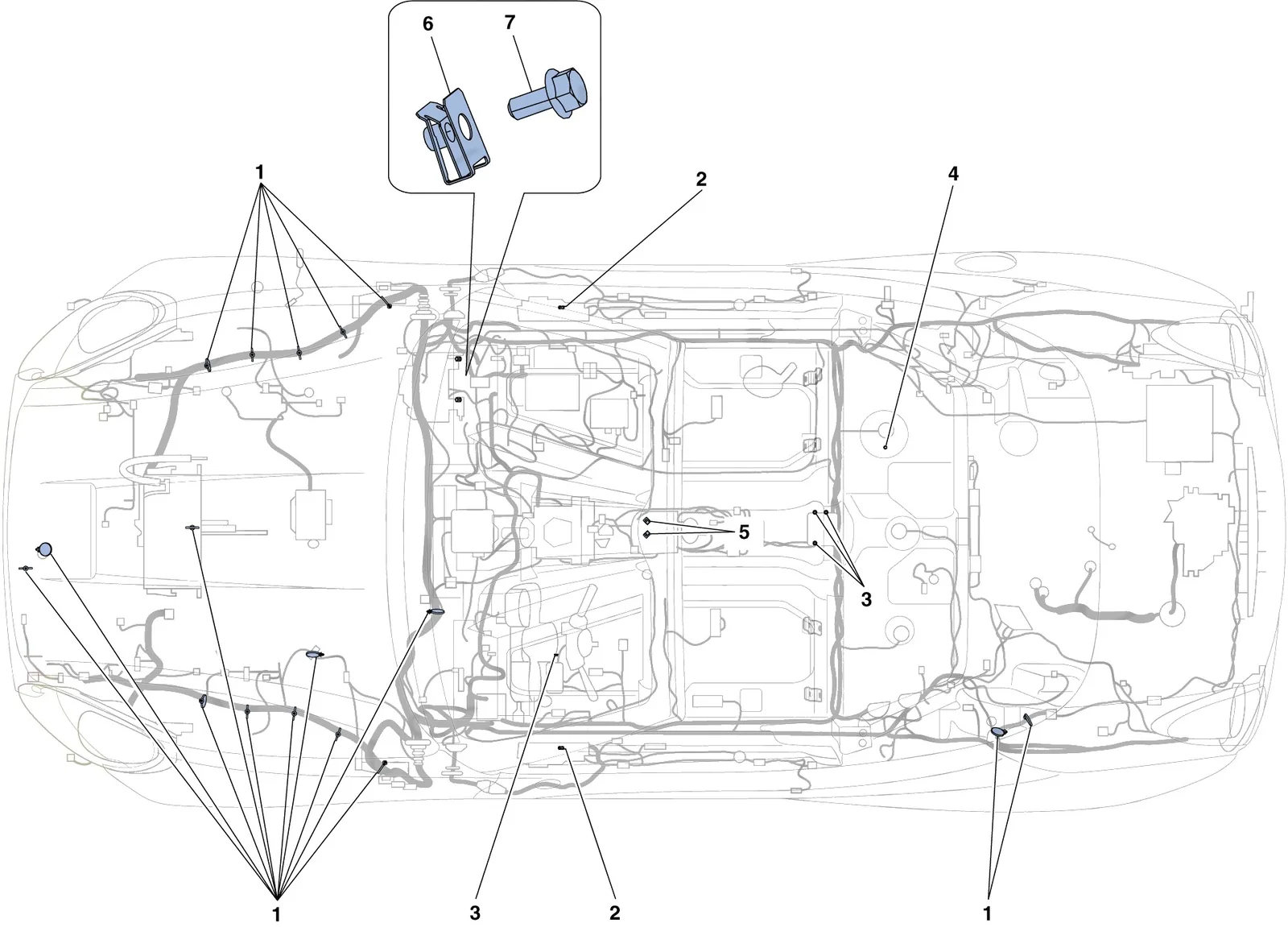 Various Fastenings For The Electrical System