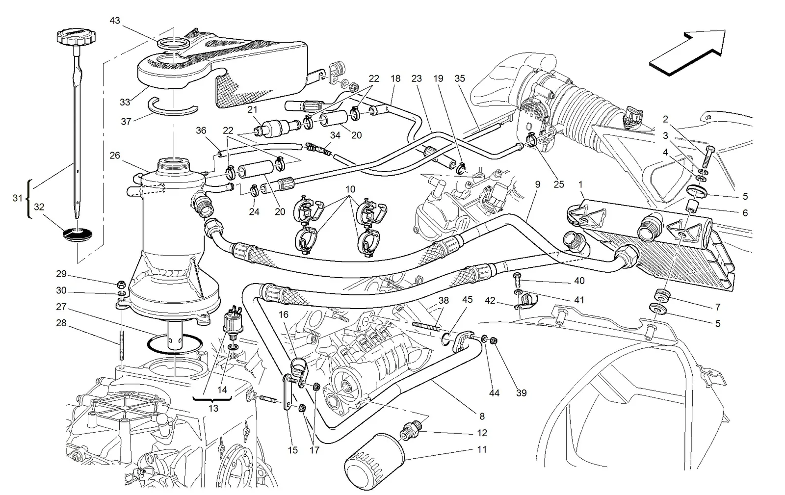 Lubrication System And Blow-By System